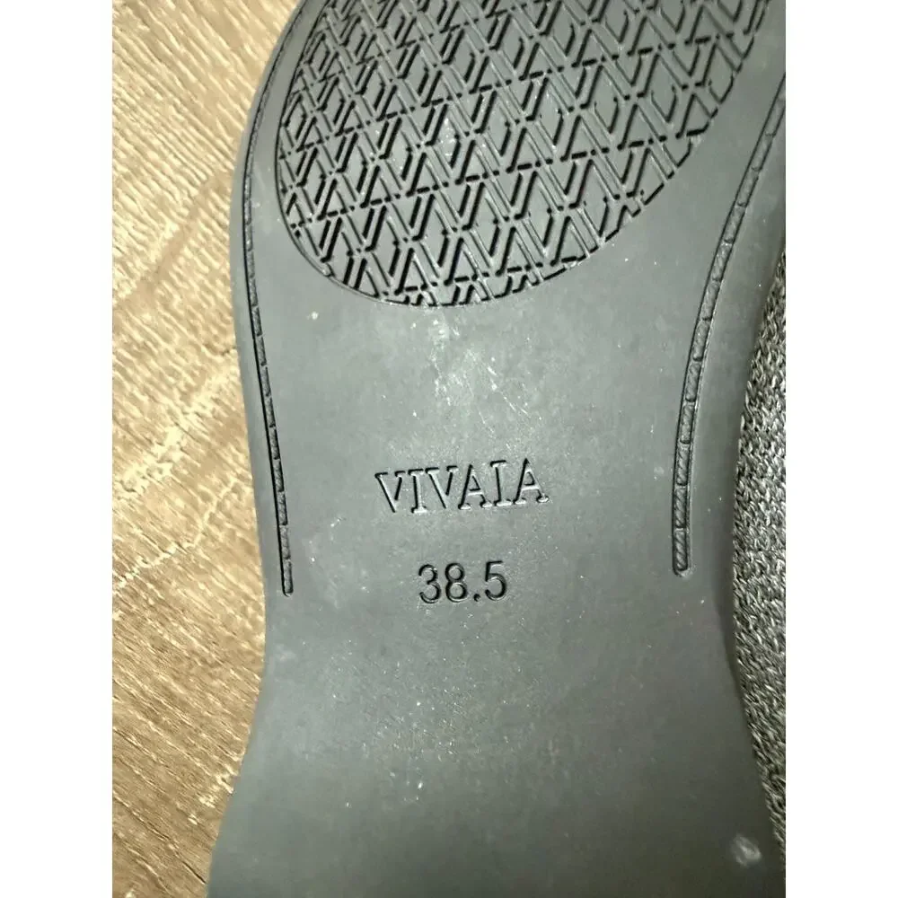 VIVAIA Eloise Loafers Womens US 7.5 Standard Knit Comfort Gray EU 38.5